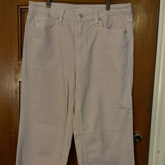 Lilac/Lavender Wide Leg Crop Jean - Picture 4 of 5